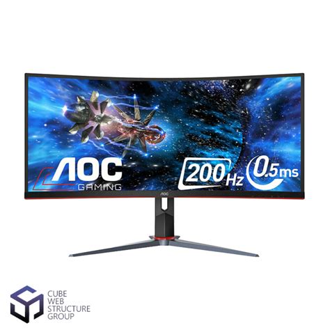 AOC CQ34G2Z 34 inch VA Curved Gaming مکعب