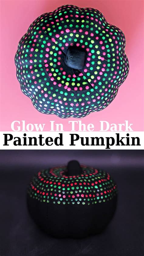 Glow In The Dark Dot Painted Pumpkin Painted Pumpkins Pumpkin