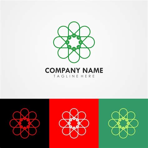 Abstraktes Kologie Unternehmens Branding Logo Design Design Vorlage