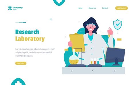 Concept D Illustration De Recherche En Laboratoire Vecteur Premium