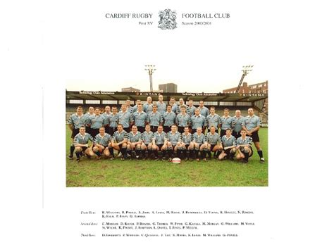 Cardiff Rfc Season Review 2000 2001 Cardiff Rfc