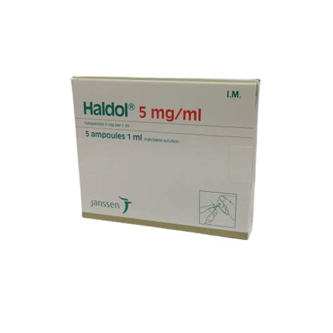 HALDOL 5MG ML 5 Ampoules 1 Ml Injection Solution