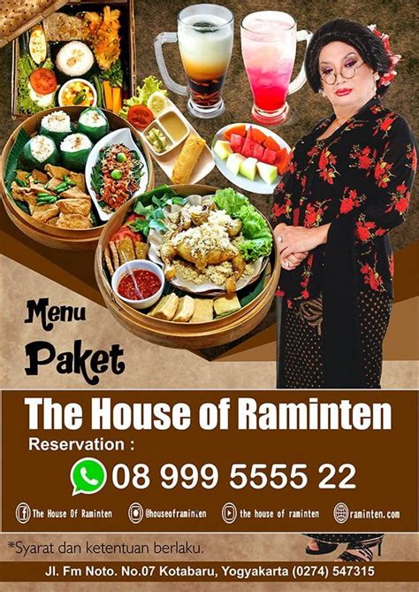 Menu The House Of Raminten