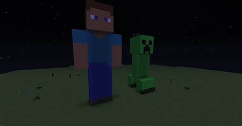 Steve and Creeper Minecraft Project