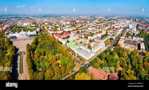 Nalchik aerial panoramic view. Nalchik is the capital city of the ...