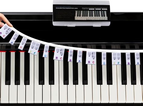 Spuppy Removable Piano Keyboard Stickers For Beginners Silicone Piano