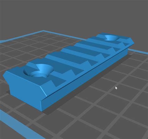 Download Stl File Picatinny Rail 60mm • 3d Printer Template ・ Cults