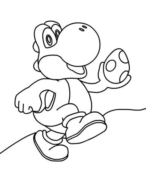 Free And Easy To Print Yoshi Coloring Pages Tulamama