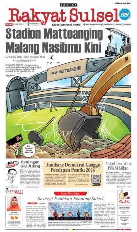 E Paper Harian Rakyat Sulsel Edisi Selasa Maret