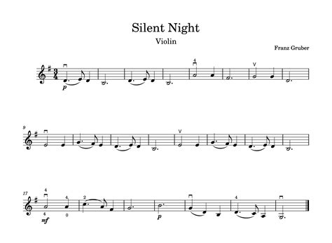 How To Play Silent Night” Violin Tutorial And Free Sheet Music