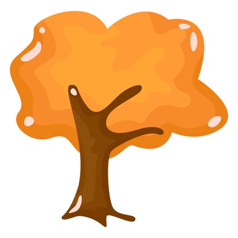 Diseño Png Y Svg De Árbol Otoño Plano Para Camisetas