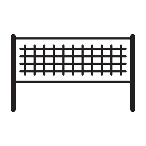 Volleyball Net Icon Vector Vector Art At Vecteezy