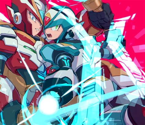 Zero X And Dive Armor Zero Mega Man And More Drawn By Vsub