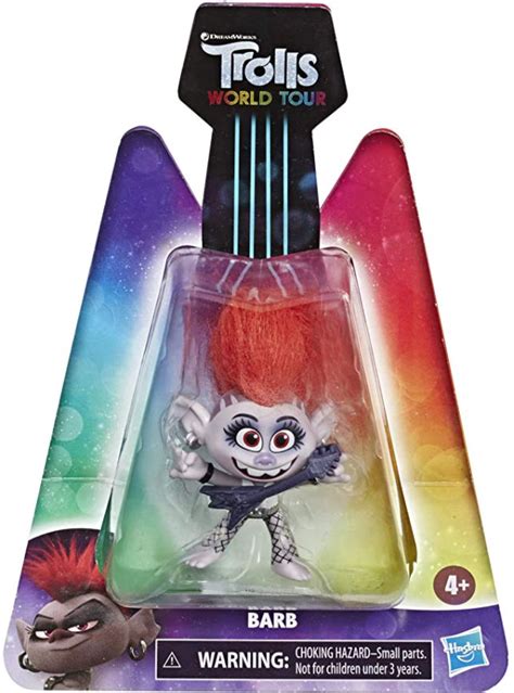 Trolls Dreamworks World Tour Collectible Barb Doll With Guitar Dpv