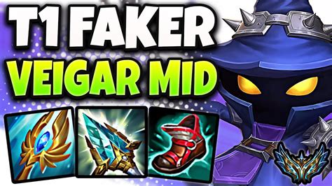 T1 Faker Veigar Vs K Sante MID Patch 13 4 Korea Challenger YouTube