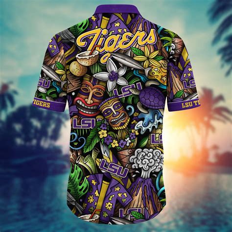 Lsu Tigers Ncaa Flower Hawaii Shirt And Tshirt For Fans Custom Summer