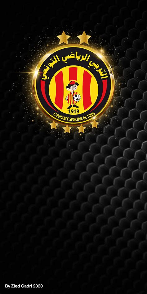 Taraji City Club Esperance Football King Logo Star Tunis