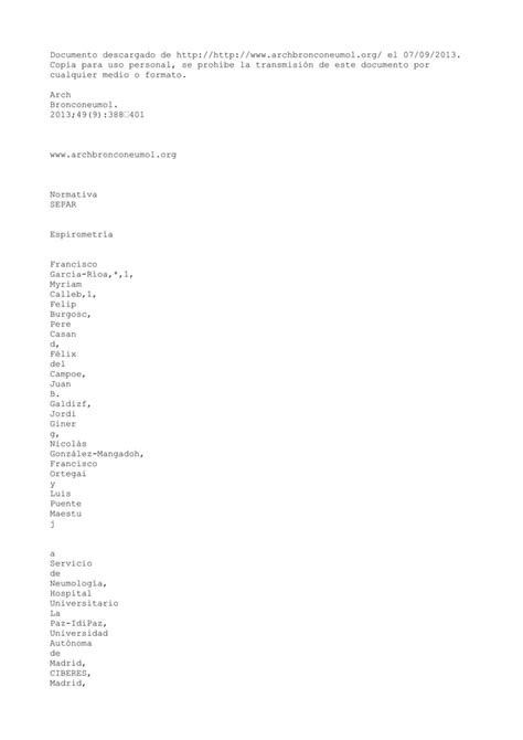 Normativa espirometrías 2013 separ PDF