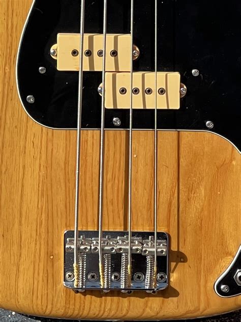 Fender Precision Bass 1977 Natural Ash Finish Bass For Sale Guitarbroker