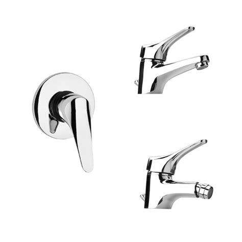 Set Miscelatore Lavabo Bidet Incasso Doccia Piralla Ariel