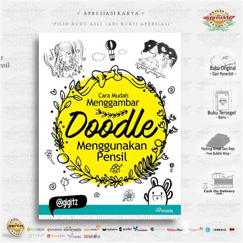 Jual Buku Cara Mudah Menggambar Doodle Menggunakan Pensil Penulis