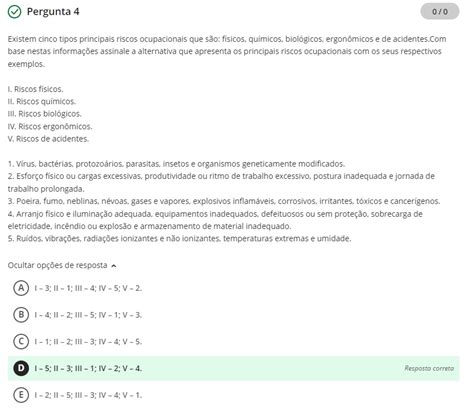 Existem Cinco Tipos Principais Riscos Ocupacionais Que S O F Sicos