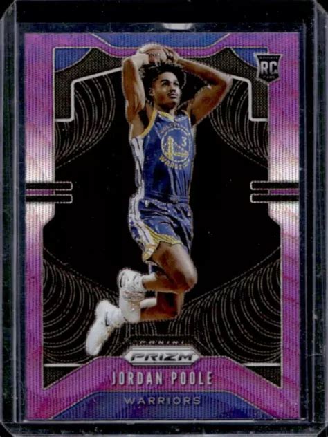 2019 20 PANINI PRIZM Jordan Poole Viola Wave Prizm RC Rookie 272