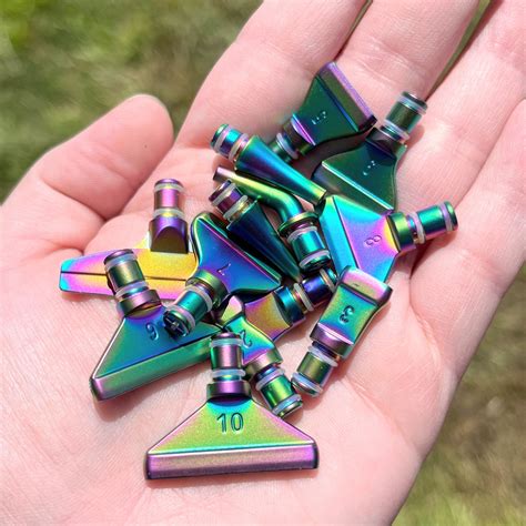 Rainbow Metal Multi Placer Tips Set For Diamond Painting Pens Munimade