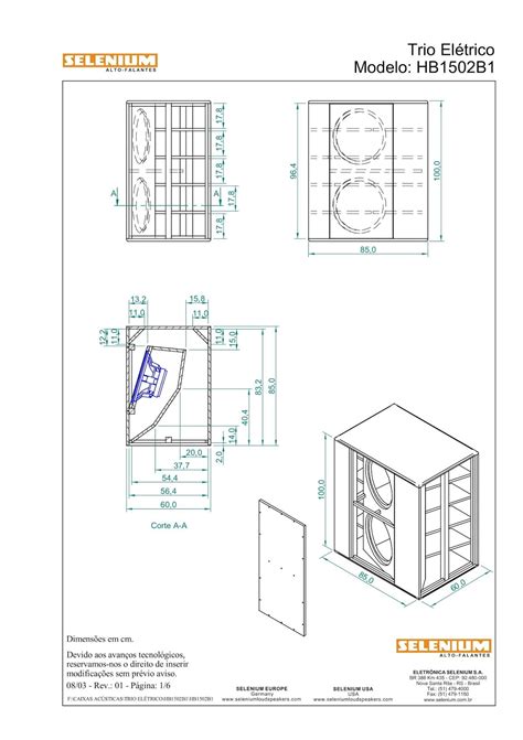 Planos para bafles y cajas acústicas Sub Graves