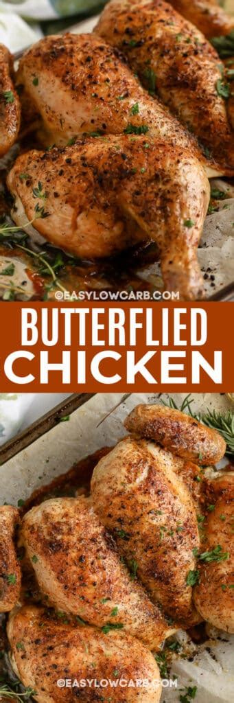 Baked Butterflied Chicken Recipe Easy Low Carb