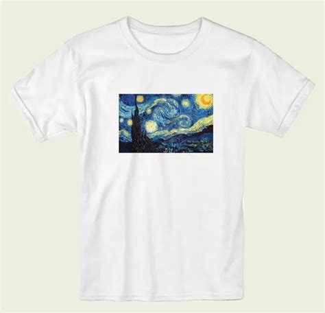 Camiseta Blusa Van Gogh A Noite Estrelada Céu Estrelado 03 MercadoLivre