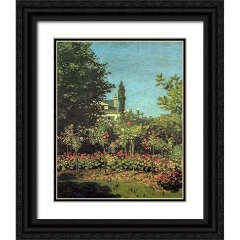 Monet Claude 15x18 Black Ornate Wood Framed With Double Matting Museum