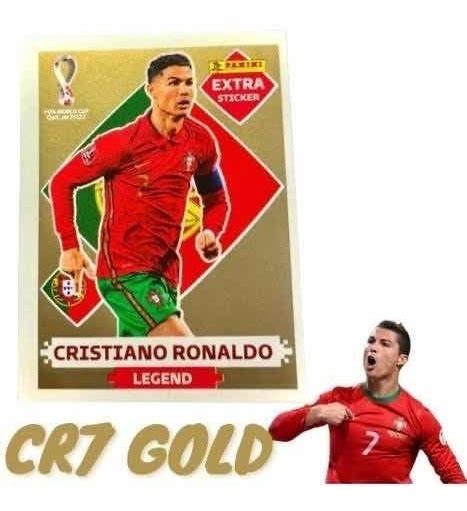 Figurinha Gold Cristiano Ronaldo MercadoLivre