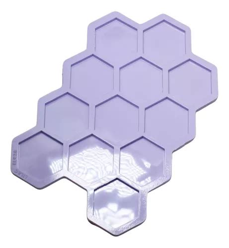 Molde Para Resina Paleta Hexagono 12 Cavidades 4 5 Cm