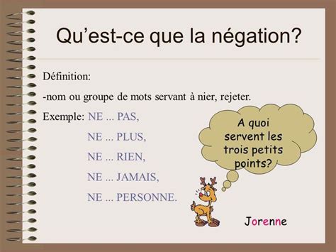 Lexpression De La Négation Ppt Video Online Télécharger La Négation Enseignement Du