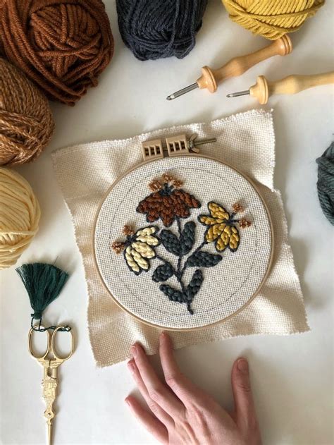 16 Punch Needle Kits And Patterns That Help You Hone This Embroidery At