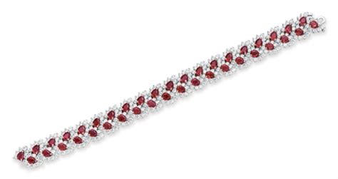 A RUBY AND DIAMOND BRACELET, BY TIFFANY & CO. | Christie's