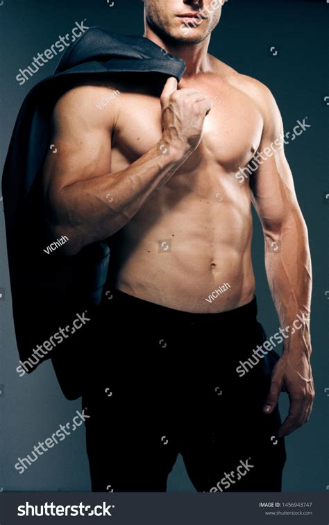 Male Athlete Naked Torso Stock Photo 1456943747 Shutterstock
