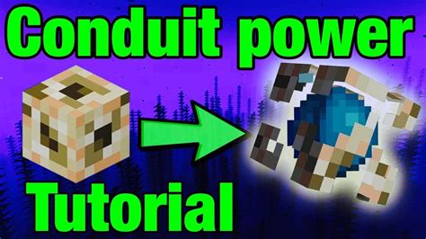 How To Gain The Conduit Power In Minecraft Pe Mcpe YouTube