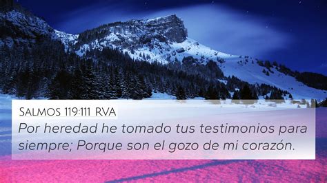 Salmos 119 111 RVA 4K Wallpaper Por Heredad He Tomado Tus Testimonios