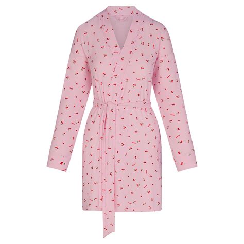 Soft Lounge Robe Cherry Blossom Print