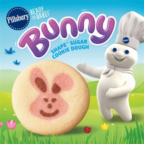 Pillsbury™ Ready To Bake™ Bunny Shape™ Sugar Cookie Dough 20 Ct 0 46 Oz Kroger