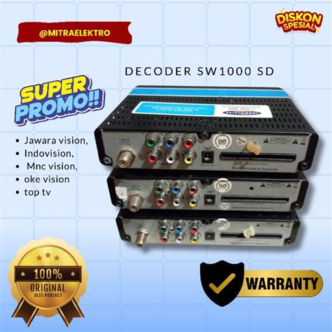 Jual Receiver Decoder Sw Sd Reciver Indovision Jawara Vision