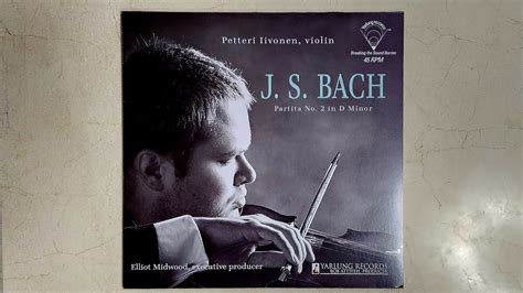 Lp Petteri Livonen J S Bach Partita No In D Minor Bwv V