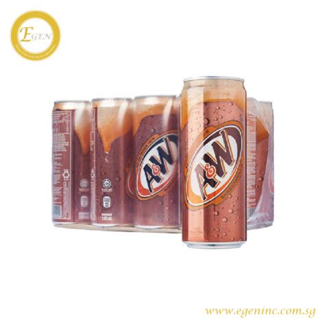 Aandw Sarsaparilla Root Beer Can 320ml E Gen Pte Ltd