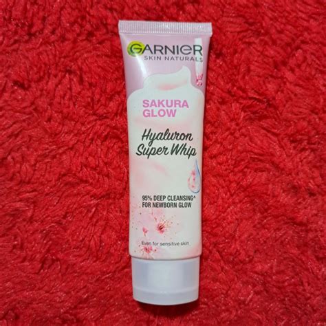 Jual Garnier Sakura Glow Hyaluron Super Whip Foam 50 Ml Shopee Indonesia