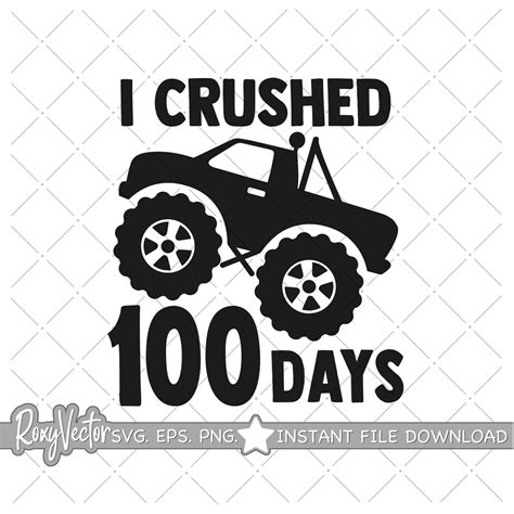 I Crushed 100 Days Svg Png 100th Day Of School Svg 100th Day Of