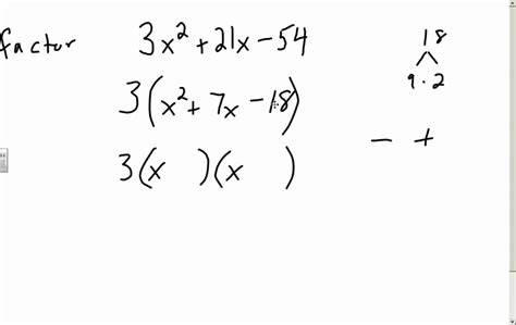 Basic Factoring Of Trinomials Youtube