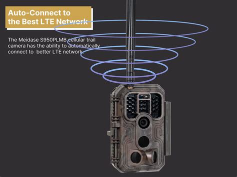 Meidase S950PLMB Live Stream 4G LTE Cellular Trail Camera 8000mAh