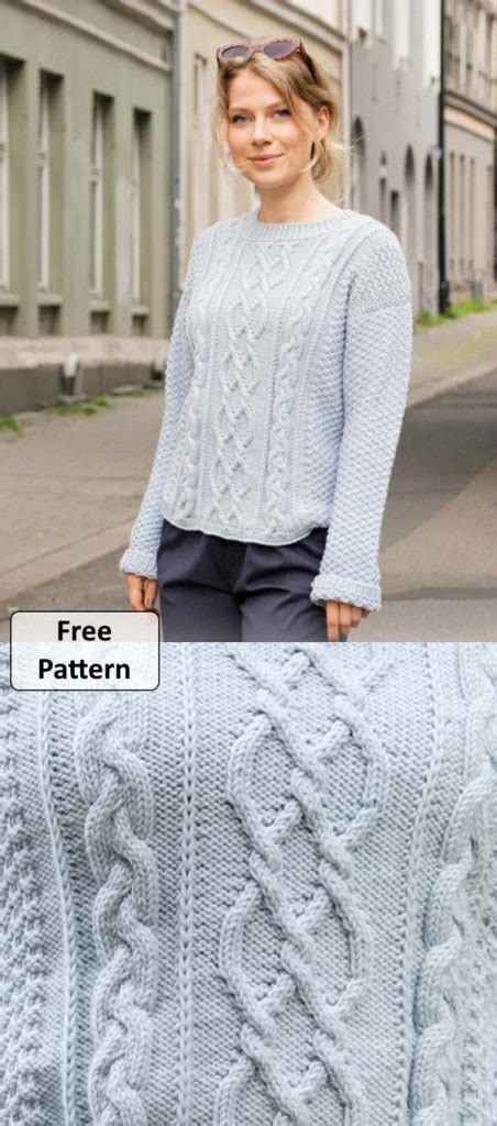 Womens Cable Knit Sweater Patterns Free To Download